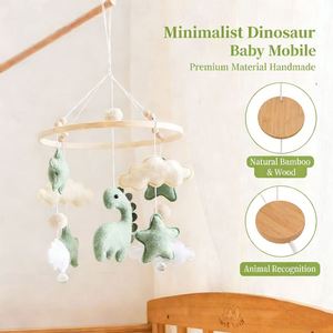 Móvil de Cuna Minimalista Estilo Instagram con Dinosaurios y Nubes, Juguete Colgante Giratorio para Bebés, Ayuda para Dormir - Product Image 4