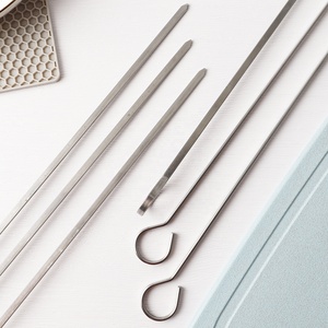 6 Piece Barbecue <strong>Tools</strong> Stainless Steel Grilling Kabob Skewers BBQ Barbecue Skewer for Meat Shrimp Chicken Vegetables/<strong>Grillers</strong> - Product Image 3