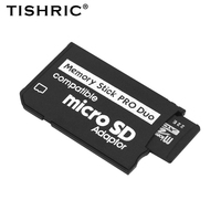 Lector de Tarjetas de Memoria TISHRIC Pro Duo, Adaptador de Tarjetas SD, Micro SDHC, TF a Memory Stick MS Pro Duo para Juegos/PSP/Cámara