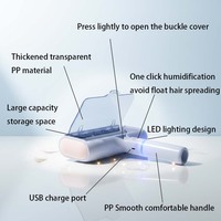 Outil de Luxe Écologique Portable pour l'Élimination des Poils d'Animaux, avec Chargeur USB, Grande Capacité et Pulvérisateur Humidificateur pour Chats