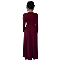 Nouvelle Robe Chic d'Été à Imprimé Numérique, Coupe Originale, Tissée, Manches Longues, Taille Cintrée, Idéale pour le Quotidien