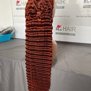 Cabello de Color Naranja Jengibre Popular, Colores y Estilos de Cabello Personalizados, Peluca Frontal de Cabello de Color Naranja Jengibre de Alta Calidad - Product Image 2