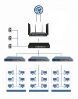 Conmutador Ethernet de 16/24 puertos Red Gigabit Switch Hub Divisor de fibra óptica Montaje en rack para juegos en casa Oficina