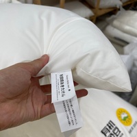 Oreiller en duvet de plumes d'oie 100 % coton, couleur unie, taille standard Queen/King, durable, pour usage hôtelier de luxe, vente en gros
