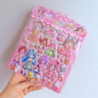 Autocollants 3D gonflés pour filles, tenues de princesse de dessin animé, décorations éducatives faites à la main pour enfants