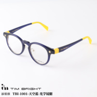 Lunettes audio intelligentes TBI-100 bleu ciel classiques à monture intégrale avec branches optiques et ajustement adaptatif, pour la traduction IA