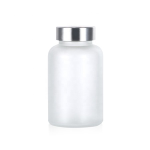Bouteille de capsule en plastique givrée à large bouche de 200ml Bouteille de pilule Pot médical Conteneurs pharmaceutiques - Product Image 6
