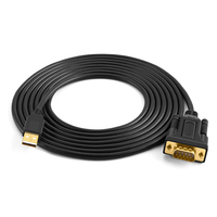 Cable Convertidor Serial USB 2.0 a RS232 DB9 de 3 Metros Cablecreation al por Mayor, Chipset PL2303, Conectores Chapados en Oro, Transferencia de Datos de 480M