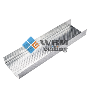 Tấm thạch cao Phụ kiện vách thạch cao hồ sơ thép mạ kẽm chủ kim loại Stud/Track/Omega/C/U <span class=keywords><strong>furring</strong></span> kênh ánh sáng thép Keel - Product Image 4