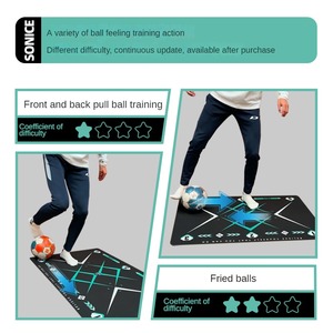 Pelotas <span class=keywords><strong>de</strong></span> fútbol silenciosas antideslizantes, herramienta duradera para practicar en interiores, taladros <span class=keywords><strong>de</strong></span> agilidad, alfombrillas <span class=keywords><strong>de</strong></span> <span class=keywords><strong>entrenamiento</strong></span> <span class=keywords><strong>de</strong></span> fútbol - Product Image 5