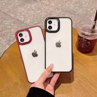 Coque de protection d'appareil photo en métal pour téléphone, étui tpu transparent à armure pour redmi note 11 xiaomi mi 11 ultra