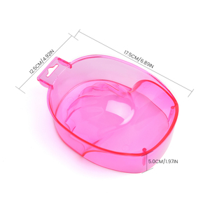 Bol de trempage pour ongles en acrylique transparent KADS, épaissi, pour manucure, dissolvant de vernis et lavage des mains en spa - Product Image 2