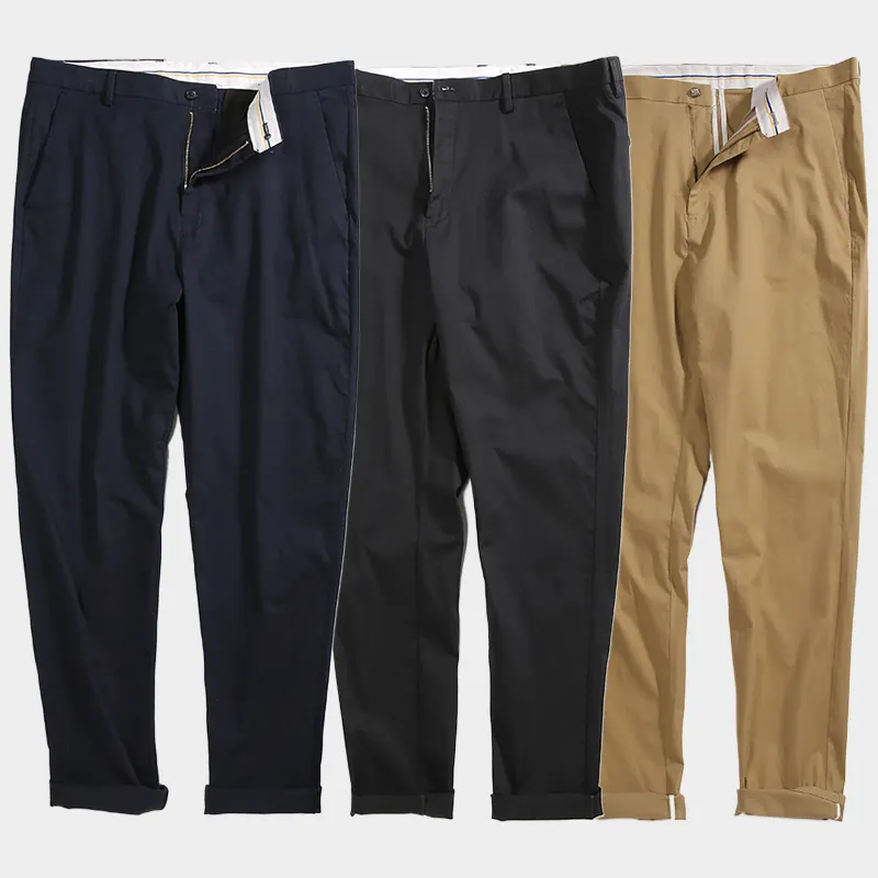 Spjj Fashion Blue Pant Custom Logo Straight Classic Style Basic Fit Lange Broek Vier Seizoen Jeans Voor Heren