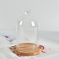 Dôme en verre transparent anti-poussière en borosilicate de haute qualité pour la décoration moderne de la maison.