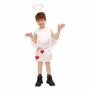 Costume de Cupidon pour enfants, ailes blanches, ceinture en forme de cœur, robe de spectacle pour la Saint-Valentin, tenue de fête - Product Image 4