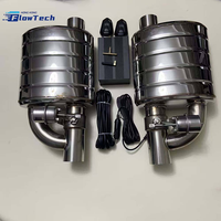 Kit de silencieux d'échappement à valve à vide de 2,5 à 3 pouces, système de silencieux haute performance à commande à distance pour accessoires de réglage des échappements de voiture