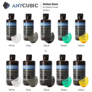 Anycubic impressora 3d lcd, alta dureza 405nm comprimento de onda uv fotopolímero líquido impressora 3d resina para impressora 3d