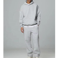Ensemble de survêtement unisexe streetwear pour homme, pantalon de jogging et sweat à capuche oversize, 100% coton, impression personnalisée