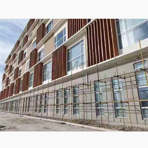 Écran pare-soleil vertical moderne en alliage d'aluminium pour fenêtres <span class=keywords><strong>Louvre</strong></span> Volets extérieurs Panneau d'aération ventilé pour façade - Product Image 5