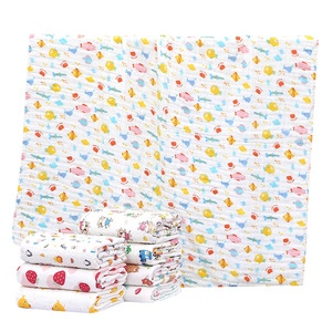 Manta de Bebé de Algodón Puro de Seis Capas, 110x110cm, con Estampado de Dibujos Animados, Toalla Envolvente para Bebés - Product Image 5