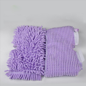 Funda de Repuesto para Mopa a Vapor de Chenilla, Color Morado, Rectangular, Lavable, Accesorio de Limpieza para el Hogar - Product Image 4