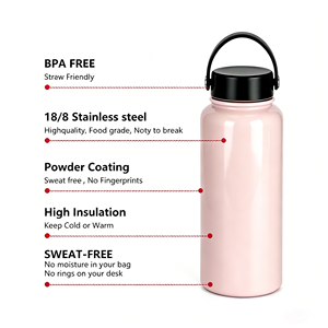 Bouteille d'eau isotherme pour enfants TAIRFLASK sans BPA avec couvercle anti-fuite, bouteille en acier inoxydable 304 avec impression mignonne de montagne et d'arc-en-ciel - Product Image 4