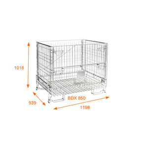 1198x939xh1018mm מגולוון מחזור מתכת מתקפלת - Product Image 1
