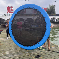 Anillo Flotante Redondo, Hamaca Inflable Acuática de 8 pies, Flotadores Inflables para Lago con Tecnología Dropstitch para Adultos y Niños
