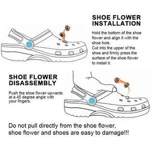 Nouvel arrivage de breloques sabots personnalisées en PVC de créateur Décorations de chaussures en gros en vrac de style breloques - Product Image 6