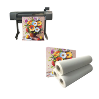 380gsm Eco-solvant Art Toile Mat Rouleau Jet D'encre Poly Coton Toile