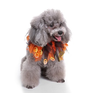 Pakaian Anjing Peliharaan untuk Halloween, Perlengkapan Dekorasi, Kerah Pita Warna-warni, Topi dan Syal Natal untuk Anjing - Product Image 3