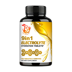 Precio Directo de Fábrica, Tabletas de Hidratación con Electrolitos 9 en 1 con Magnesio, Mejoran el Rendimiento y Aumentan la Resistencia Muscular - Product Image 1