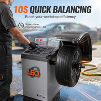 LEO L9002 - Équilibreuse de roues 3D haute précision avec mesure entièrement automatique 1g, affichage numérique, 10"-24", 70kg, 140rpm, 90W