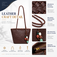 Sacs à bandoulière pour femmes, sacs à main en cuir PU tressé, sac fourre-tout personnalisé avec logo, sac à main pour dames, vente en gros