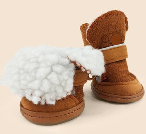 Conjunto de 4 Pares de Sapatos Laváveis para Animais de Estimação, Confortáveis, Antiderrapantes, Botas de Inverno Quentes para Cães, Respirável para Cães e Gatos - Product Image 6