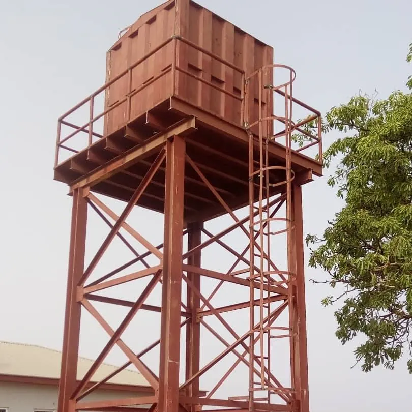 High Quality Steel Structure Stand Water Tank Or Reliance Tank With Elevated Tank Tower Exported To Africa