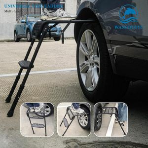 Échelle de Pneu Universelle en Acier Carbone <span class=keywords><strong>pour</strong></span> SUV, Pliable, Réglable en Hauteur, Peut Supporter des Pneus de 30 Pouces, Convient aux Accessoires de Camionnette Tacoma - Product Image 2