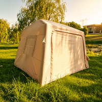 Carpa Inflable para Puerta Trasera de Auto, 380x230cm, Casa de Camping Trasera para SUV, Oxford 210D, PVC de Alta Resistencia, Columna de Aire, Portátil, Impermeable