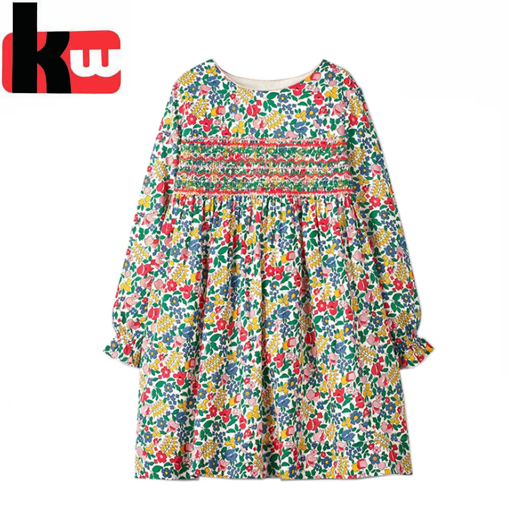 OEKO-TEX GOTS certifié OEM coton enfants vêtements robe de petite fille