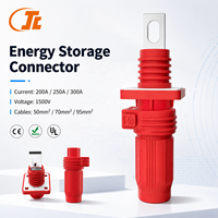 Connecteur de borne de batterie au lithium étanche IP67, connecteur droit 1500V 200A 250A 300A, connecteur enfichable pour stockage d'énergie