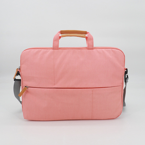 Business Women's <b>Pink</b> Shoulder Computer Bag for <b>Laptop</b> Protection Custom Printed 15.6 Inch Polyester <b>Laptop</b> Messenger Bag - Product Image 1
