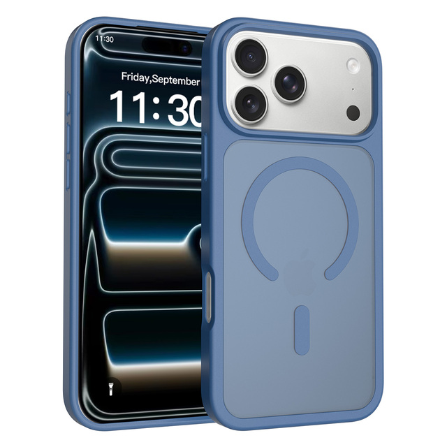 Wholesale for iPhone 18 Pro Max Case Magnetic Circle Support Trending Products Mobile Accessories Hard PC Soft TPU Matte Cover
