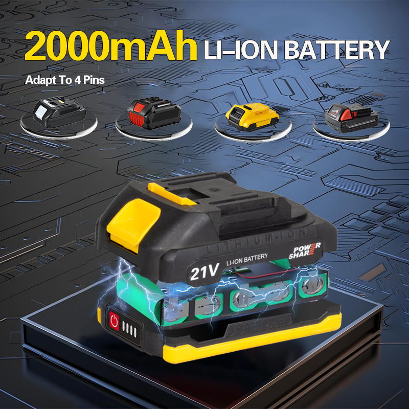 Wholesale Lithium-Ion 21V DC Electric Impact Drill Brushless Motor 1.5AH Battery 500W OEM Tools Keyless · image 3