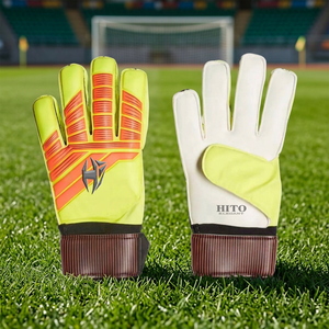 Professional Goalkeeper Gloves German Latex 4mm Goalkeeper Gloves Soccer Ball Gloves Top Quality Reasonable Price - Product Image 3