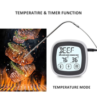 Grosir 304 termometer daging Digital pemeriksaan baja tahan karat baca instan untuk makanan memasak pengasap panggangan BBQ