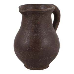 Vaso in terracotta rustico con manico curvo per decorazioni per la casa e il soggiorno - Product Image 3