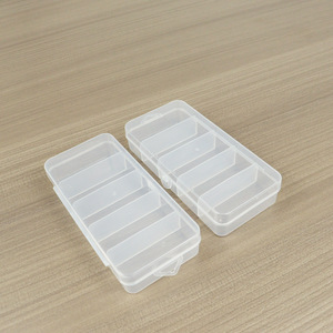 Transparent Plastic Storage Box 5 Compartments Rectangle For Fishing Tackle Electronic Components Tools Organizer - Product Image 4
