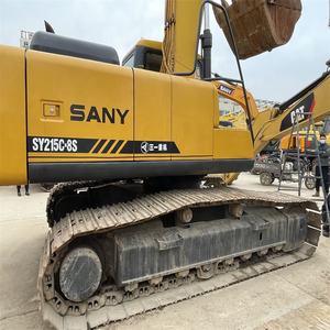 Excavatrice sur chenilles hydraulique SANY SY215C d'occasion, 21,5 tonnes, faible nombre d'heures de travail, pompe moteur incluse, prix attractif, vente - Product Image 2