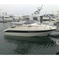 Bateau Cabine Rilaxy 6,2 m, Yacht de Luxe en Fibre de Verre, Bateau de Croisière Sportif QD20.5