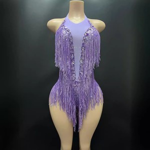 NOVANCE 2024, productos más vendidos, vestido de baile latino con borlas, Tanga Sexy para niñas, mono sin mangas para discoteca - Product Image 4